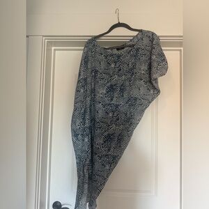 Vici Blue and White Patterned Dress